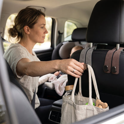 Leather Car Headrest Hooks