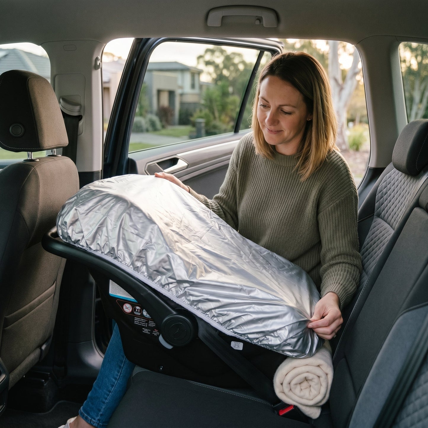 Child Car Seat Sun Protection Cover
