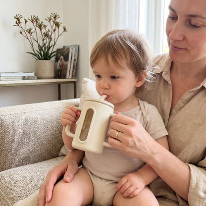 Toddler Silicone Straw Cup with Handles