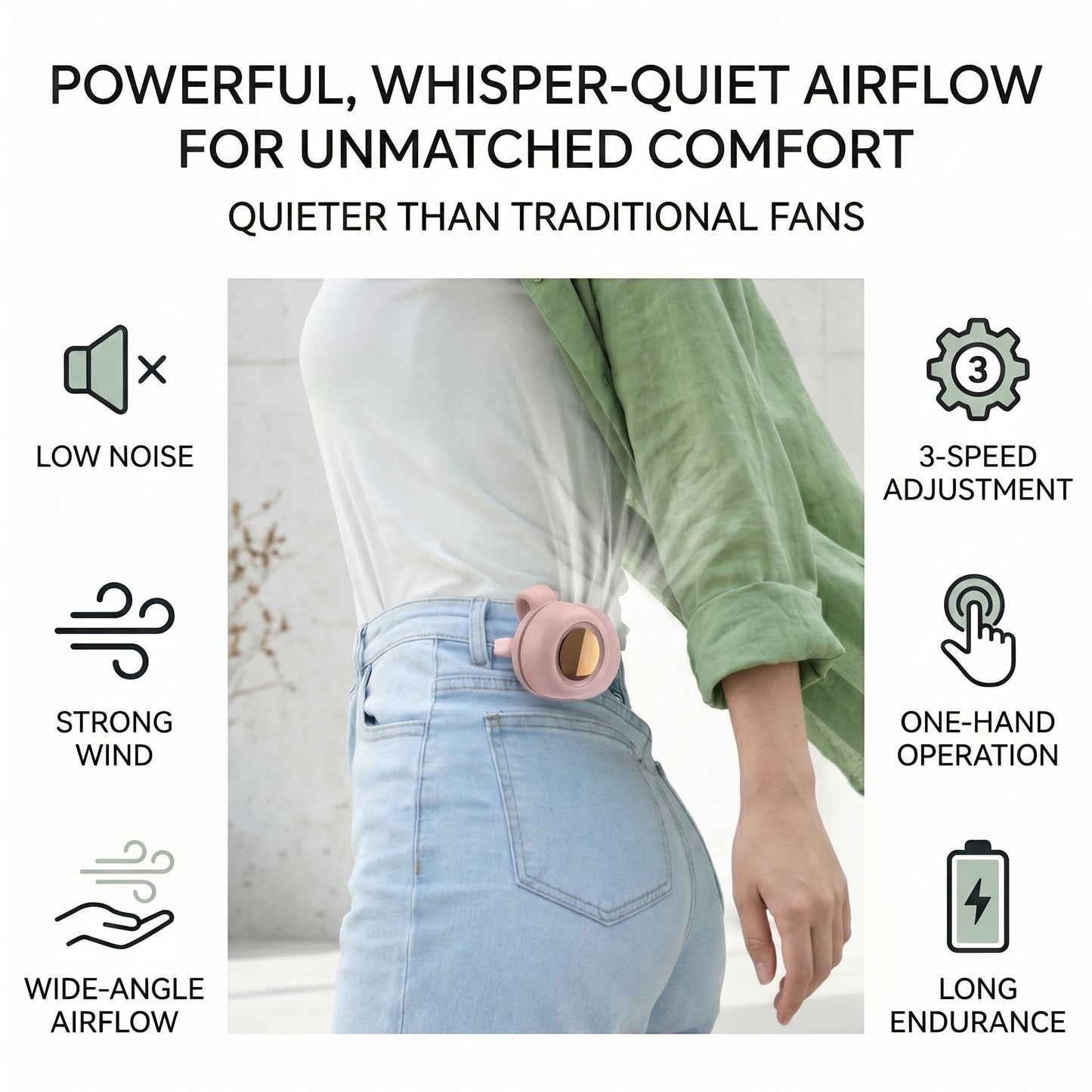 Rechargeable Clip Fan