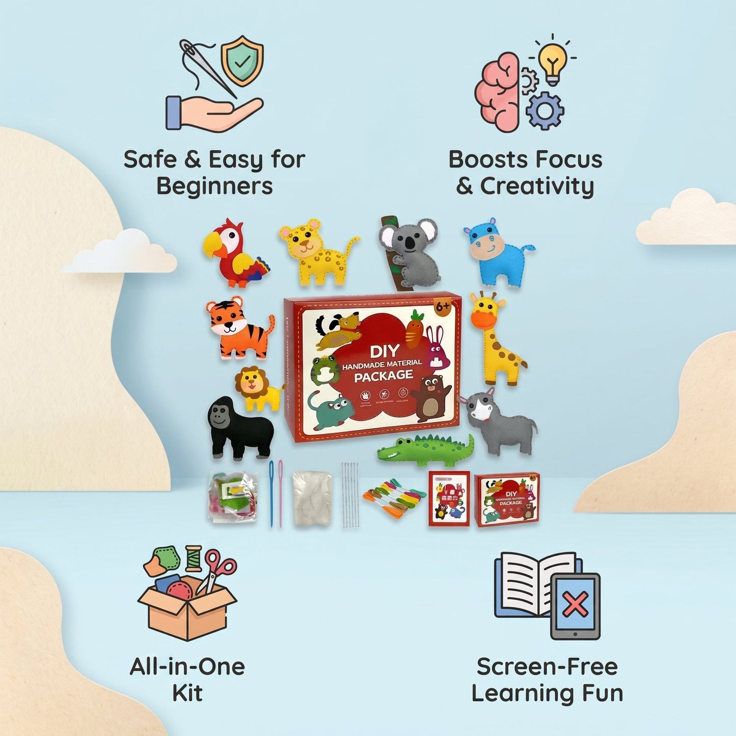 DIY Felt Animal Craft Kit