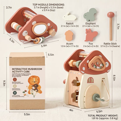 Montessori Busy Mushroom House