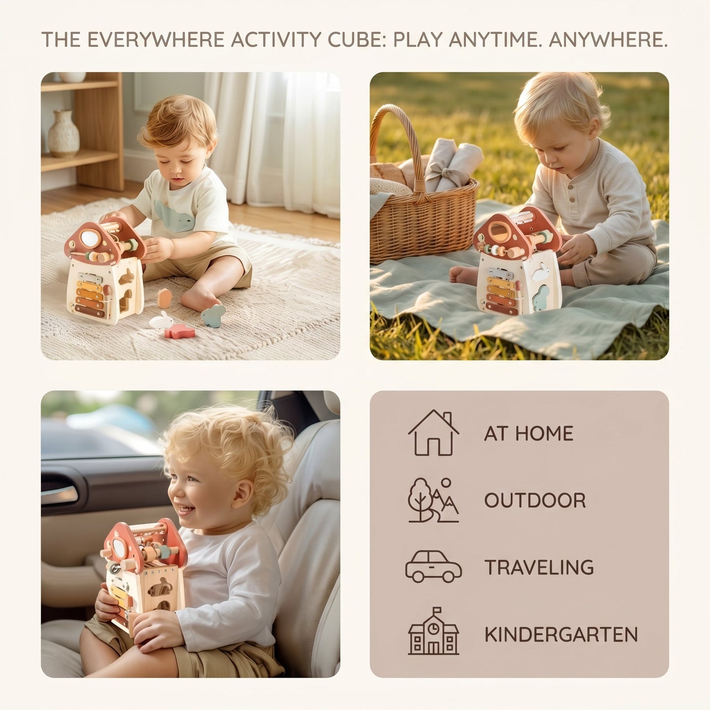Montessori Busy Mushroom House