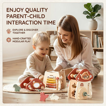 Montessori Busy Mushroom House