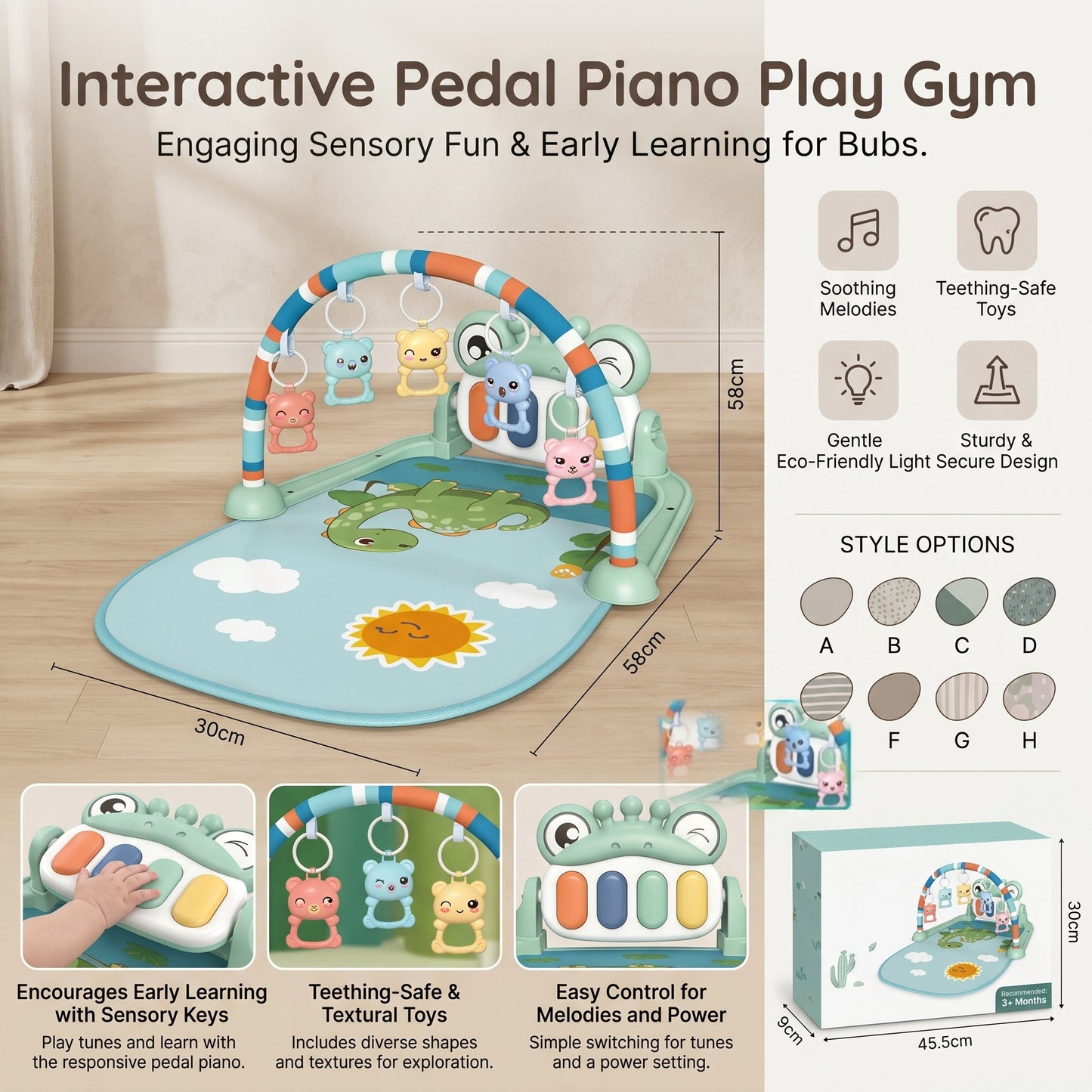 Baby Piano Play Gym