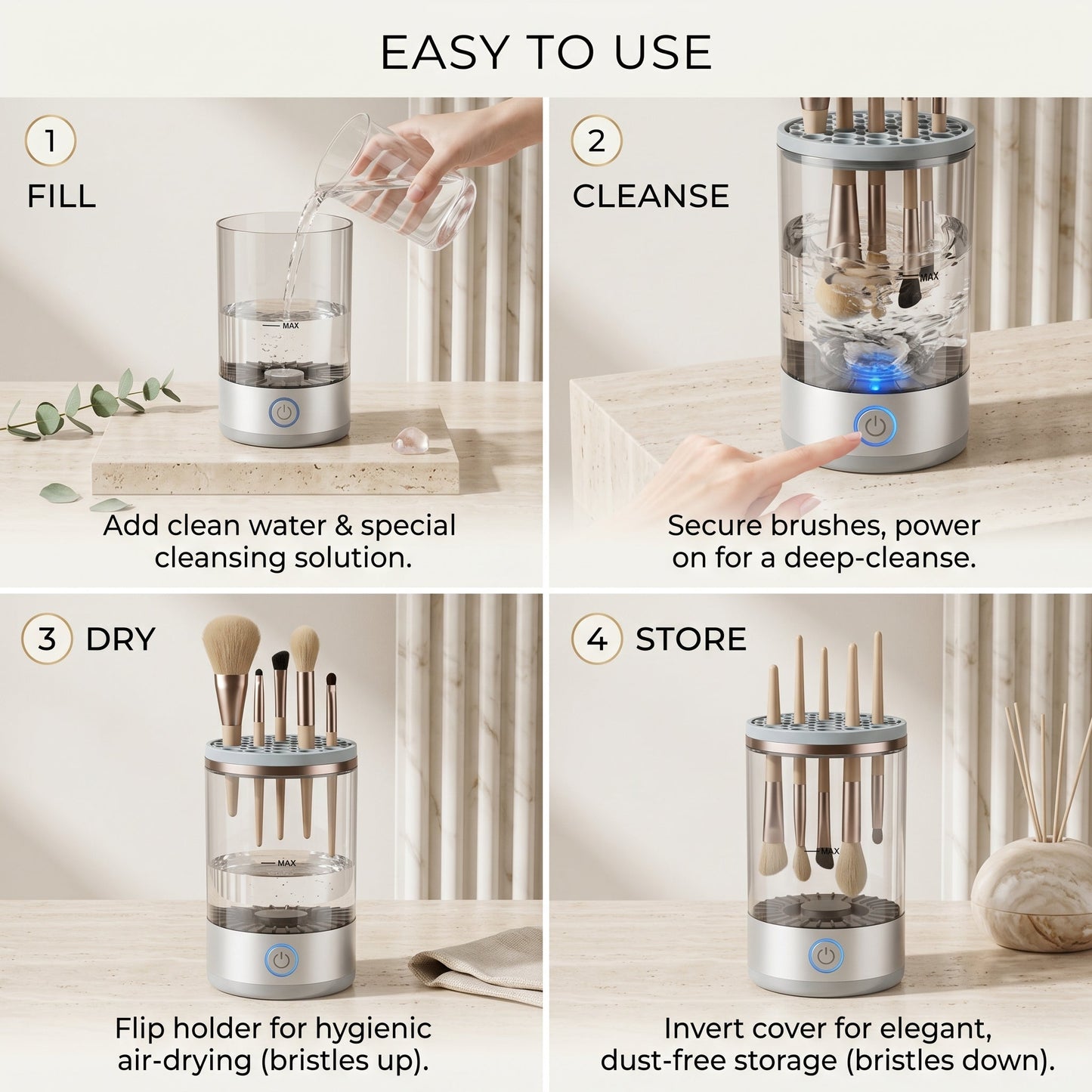 Electric Makeup Brush Cleaner