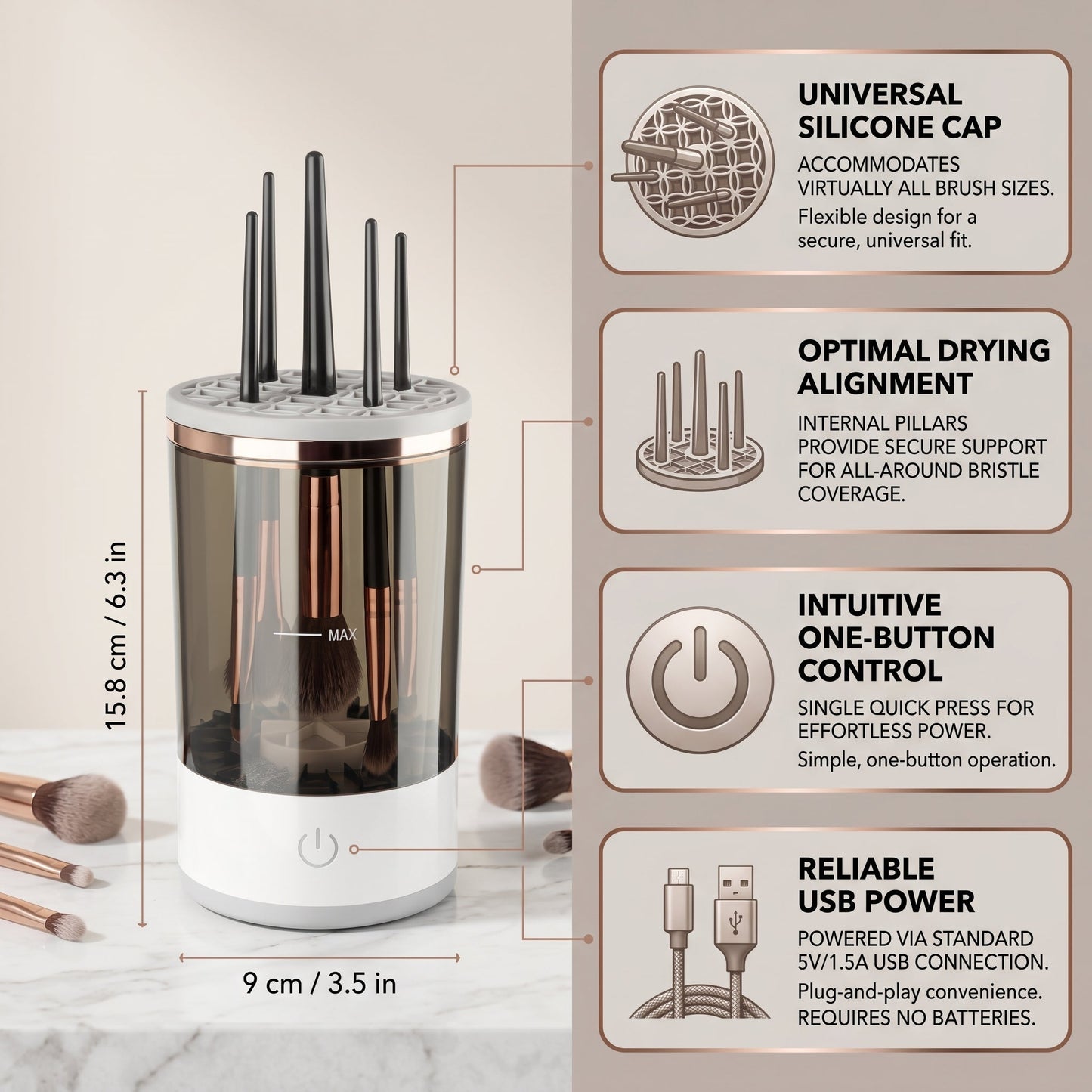 Electric Makeup Brush Cleaner