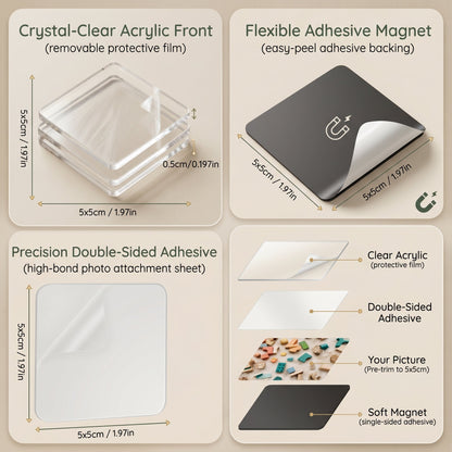 Personalised Family Photo Magnet Kit