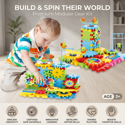 81 Piece Gear Building Set