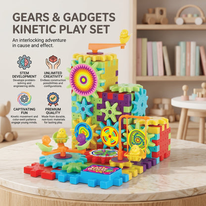 81 Piece Gear Building Set