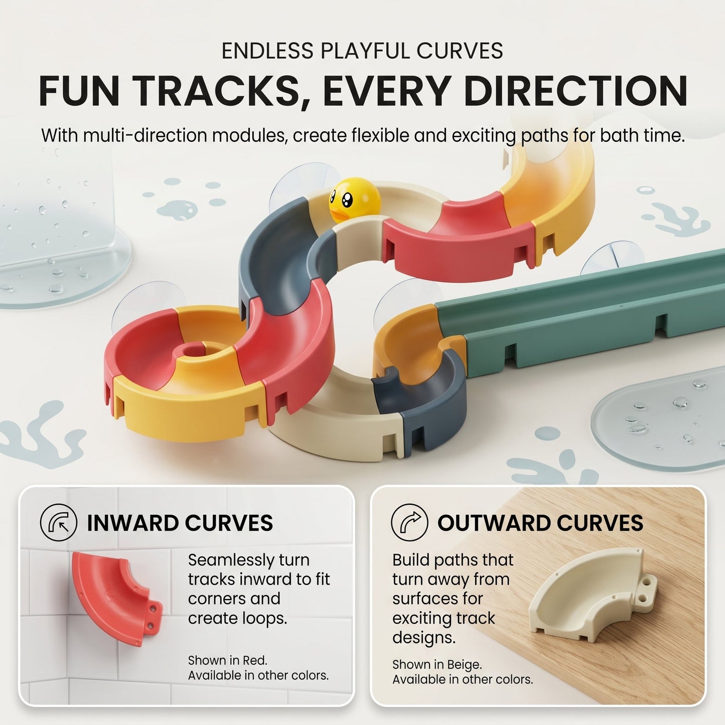 Bath Marble Run Set