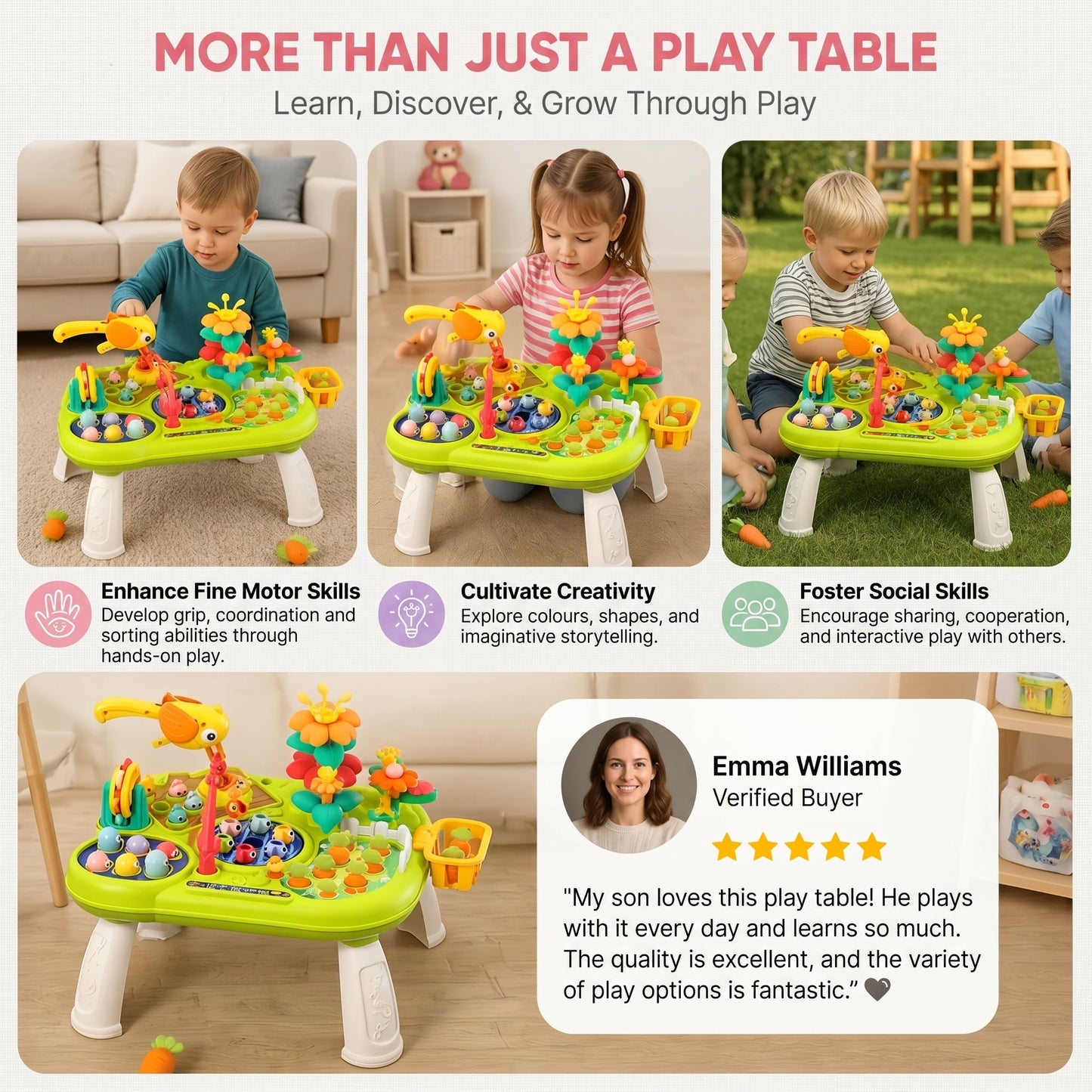 Multifunctional Kids Activity Table