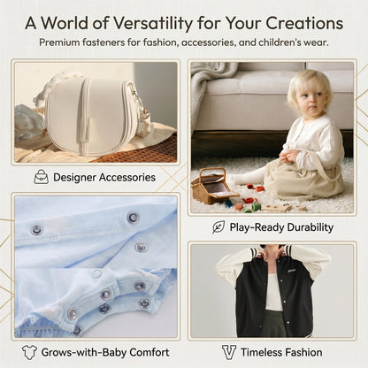 Snap Fastener Kit for Clothing and Crafts