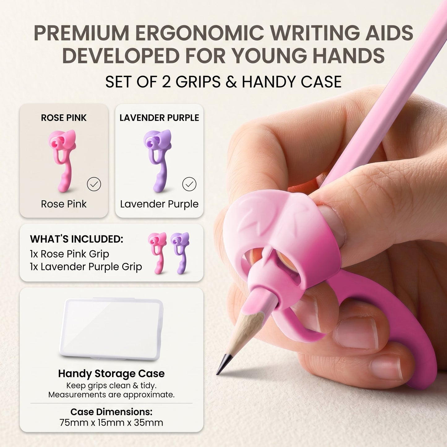 3 Finger Silicone Pencil Grip