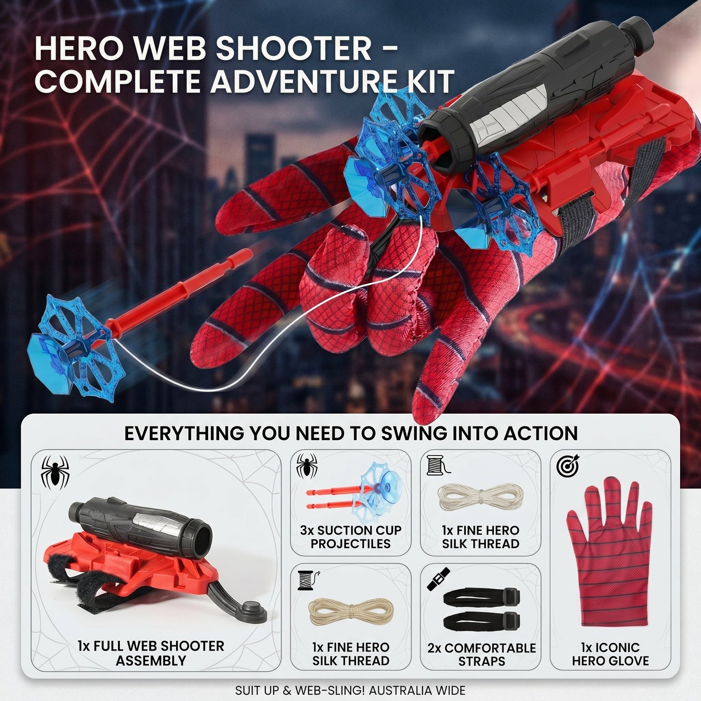 Spider Hero Bow and Arrow Set