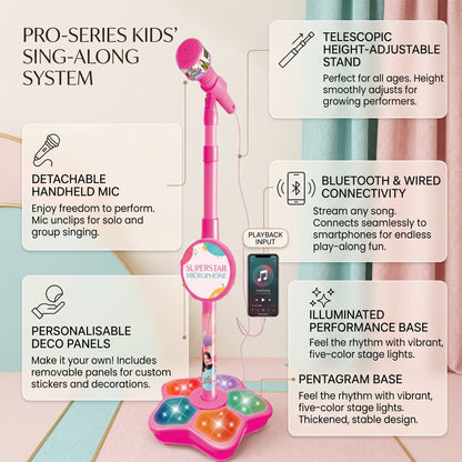 Kids Karaoke Microphone with Stand