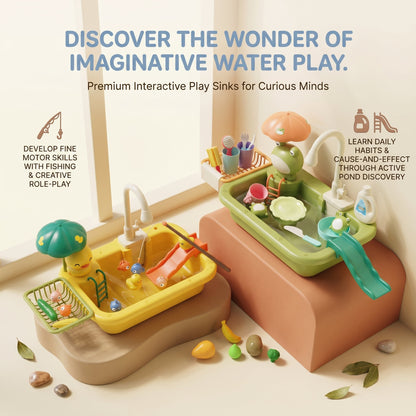 Kids Kitchen Sink Play Set