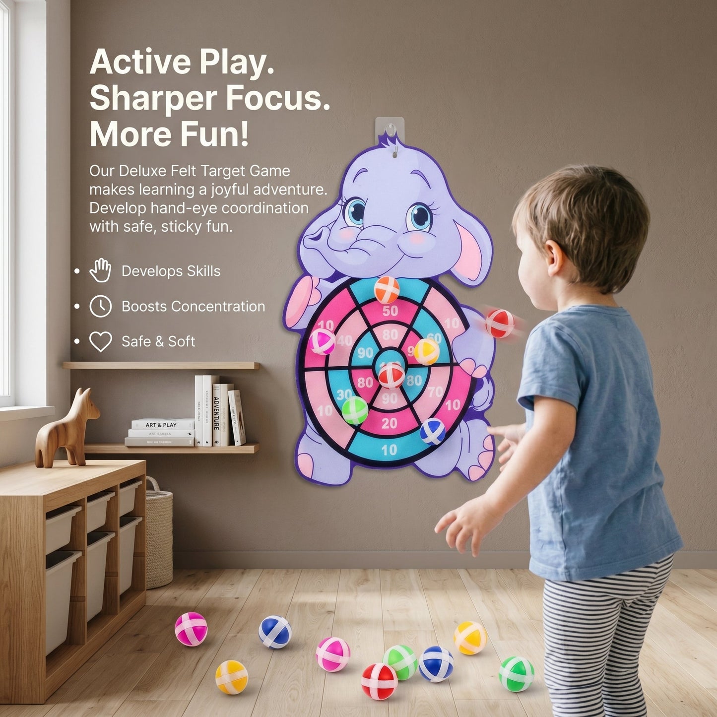 Sticky Ball Target Game