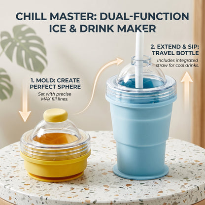 2 in 1 Ice Ball Maker Cup