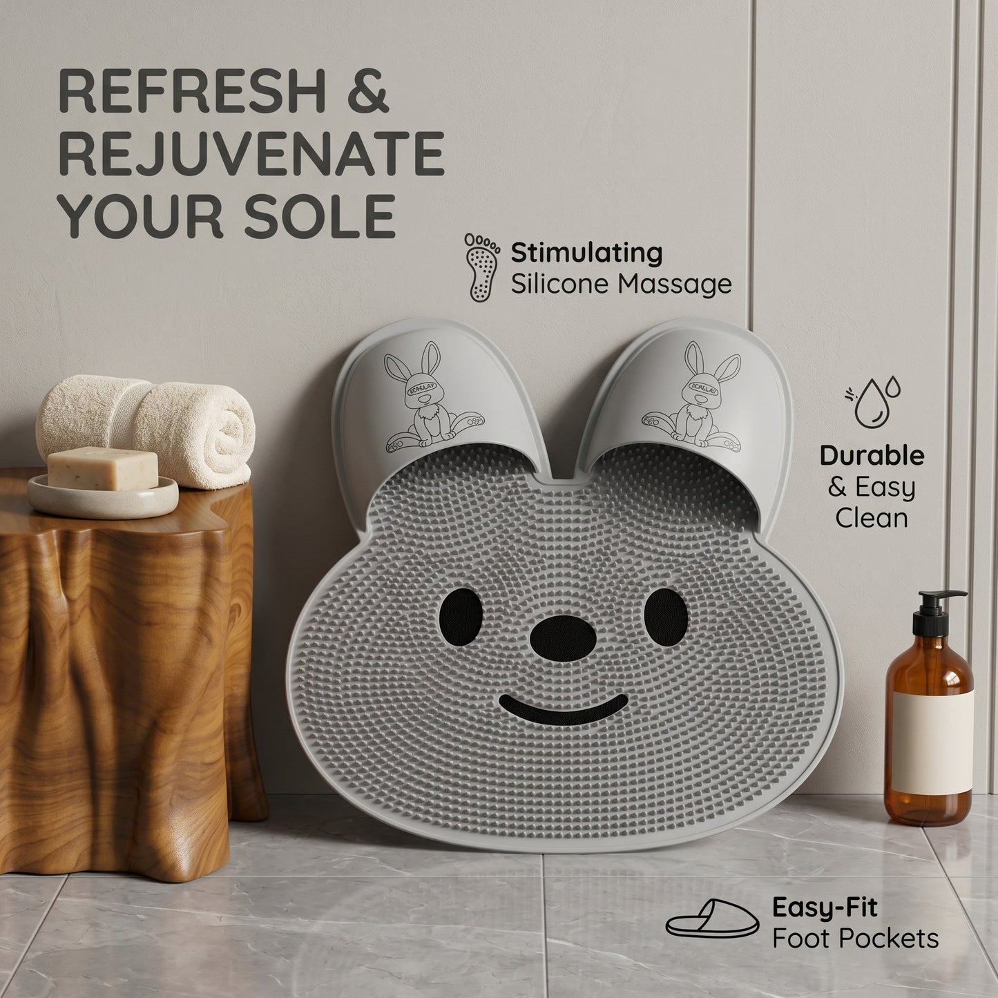Silicone Foot Scrubber Mat