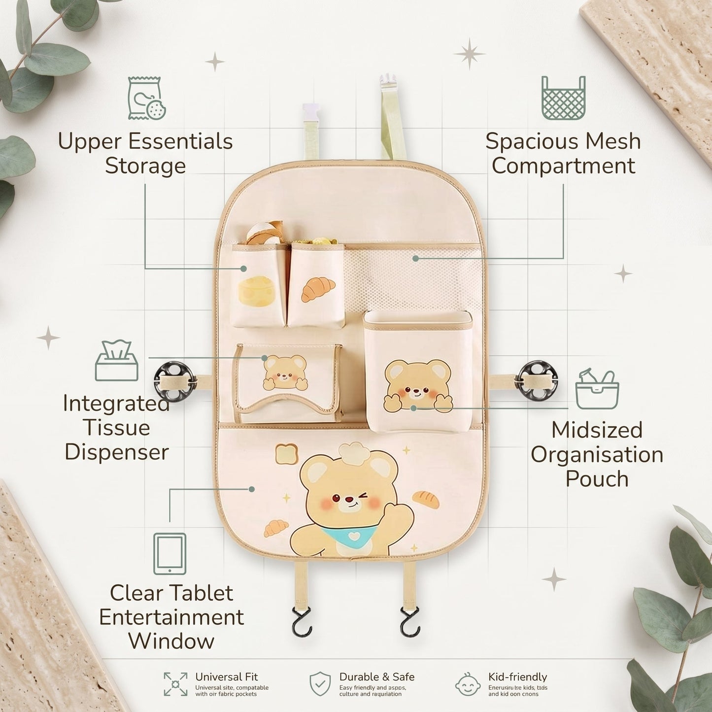 Kids Car Seat Organiser