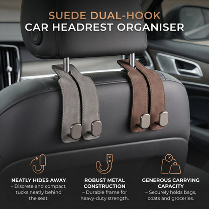 Leather Car Headrest Hooks