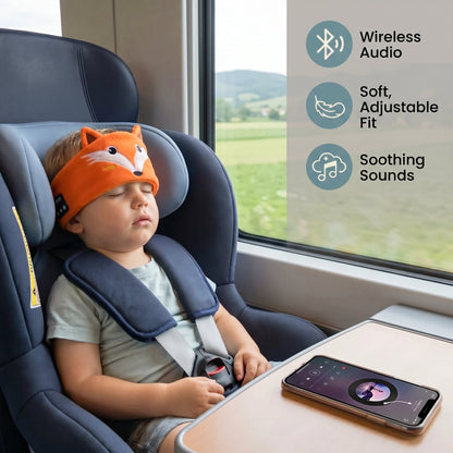 Kids 2-in-1 Bluetooth Sleep Headband – Wireless Music Headband for Travel & Sleep