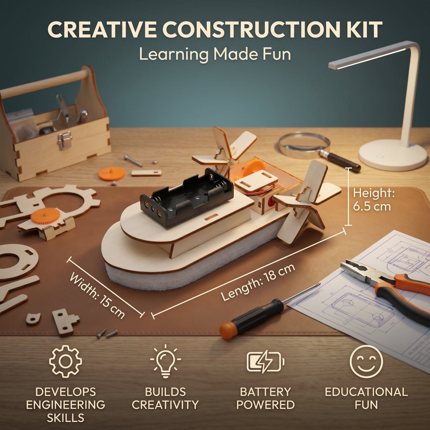 DIY Construction STEM Set for Kids