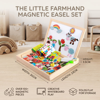 Montessori 2-in-1 Magnetic Drawing Board for Kids