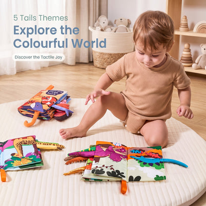 3D Animal Tails Sensory Cloth Book