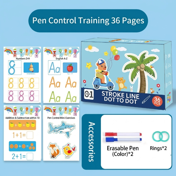Reusable Magic Practice Book Set