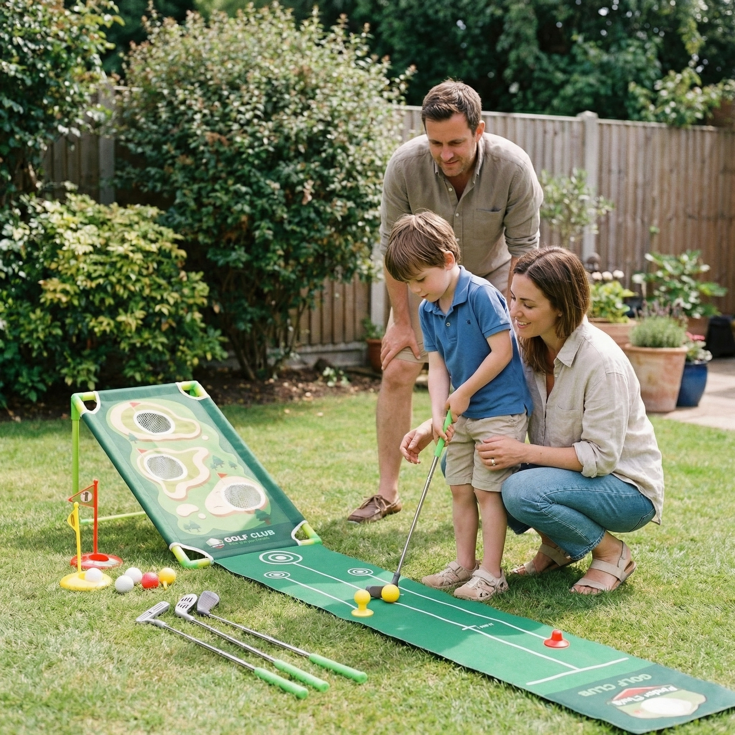 Indoor Outdoor Mini Golf Play Set for Kids