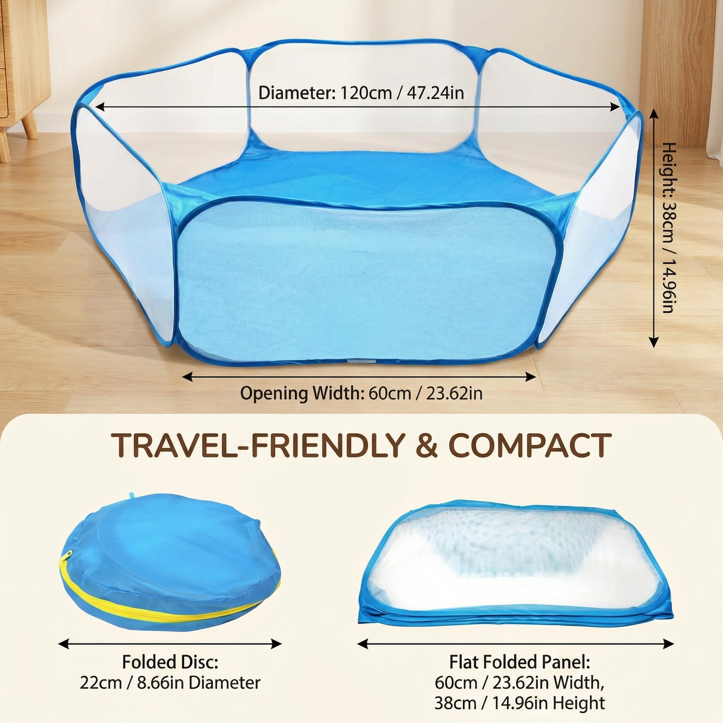 Toddler Pop Up Playpen for Travel