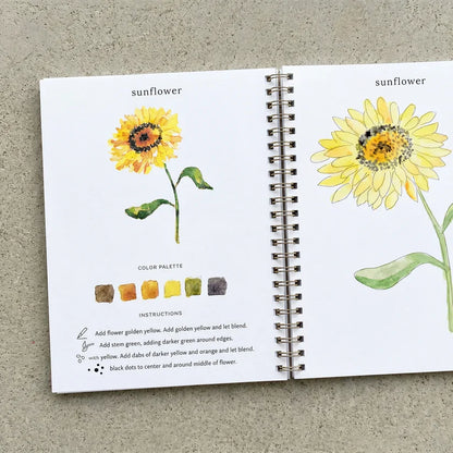 Create & Calm Guided Watercolour Book