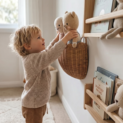 Nursery Wall Basket for Plush Toys