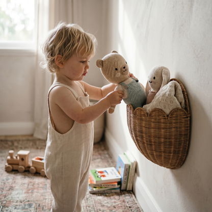 Nursery Wall Basket for Plush Toys