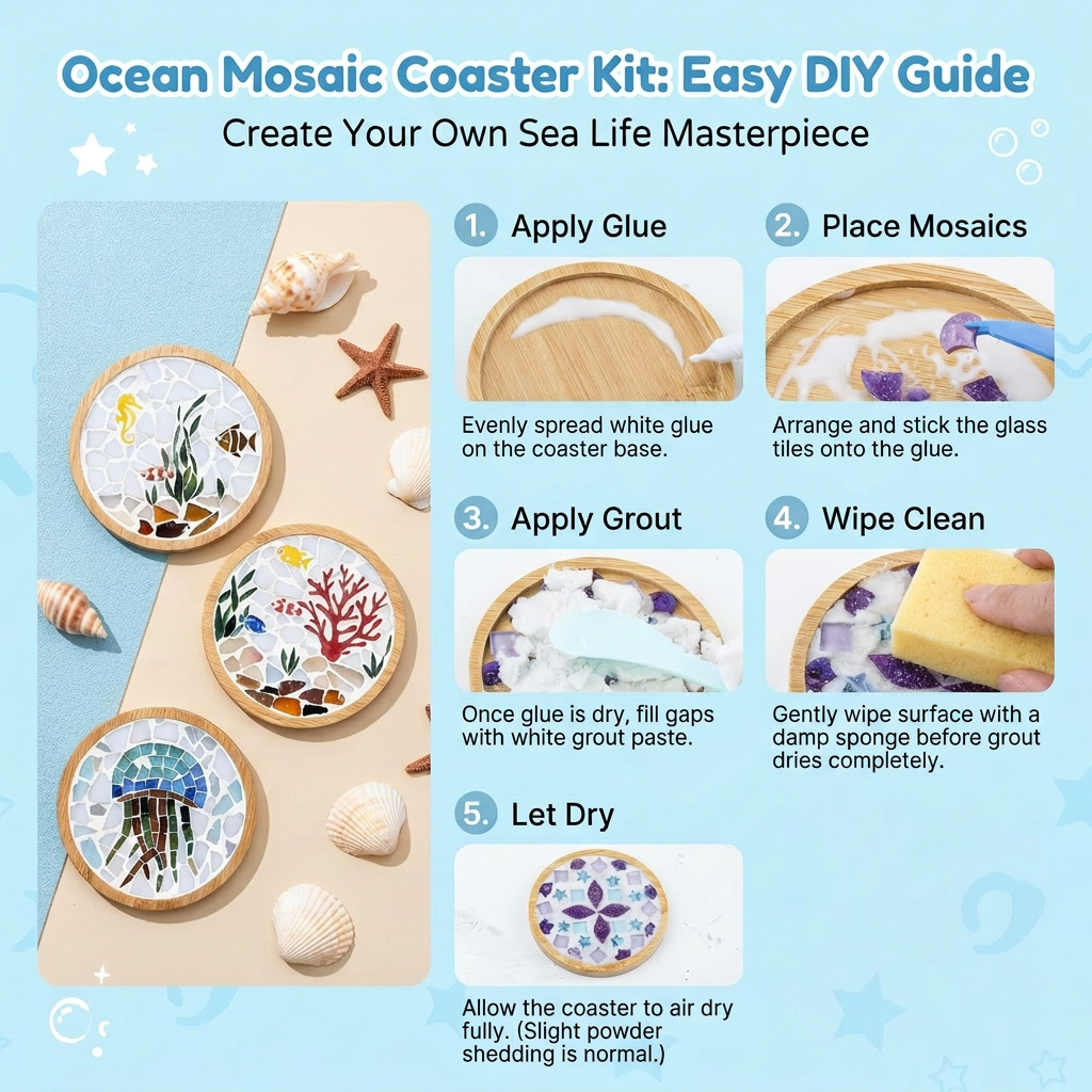 DIY Mosaic Coaster Kit