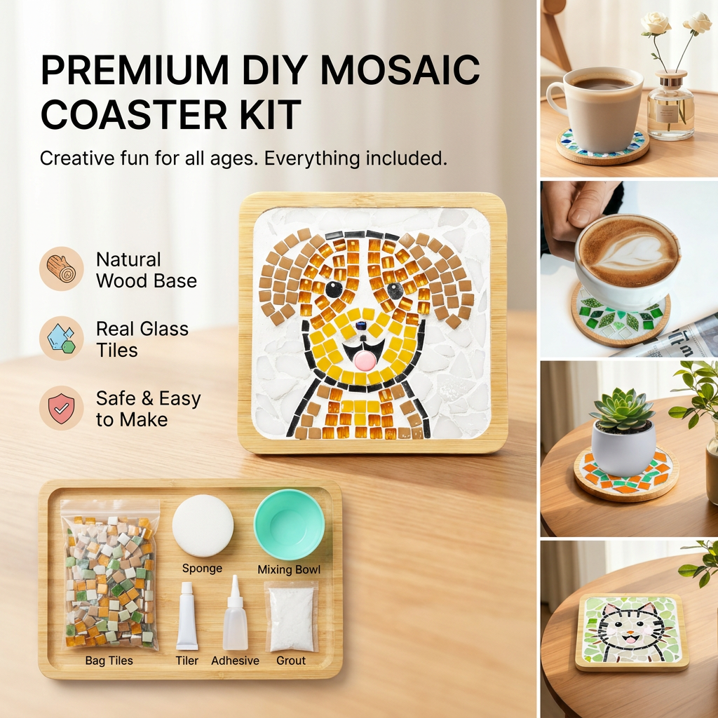 DIY Mosaic Coaster Kit