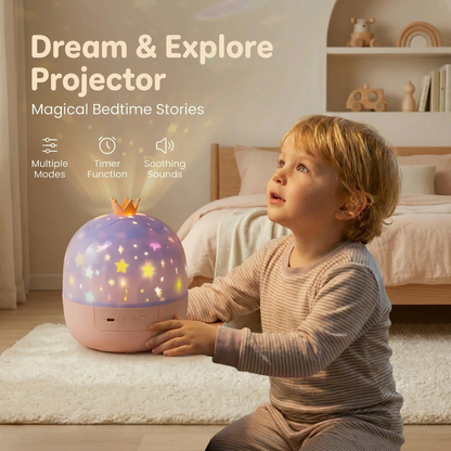 2-in-1 Calming Night Light for Kids with Projector