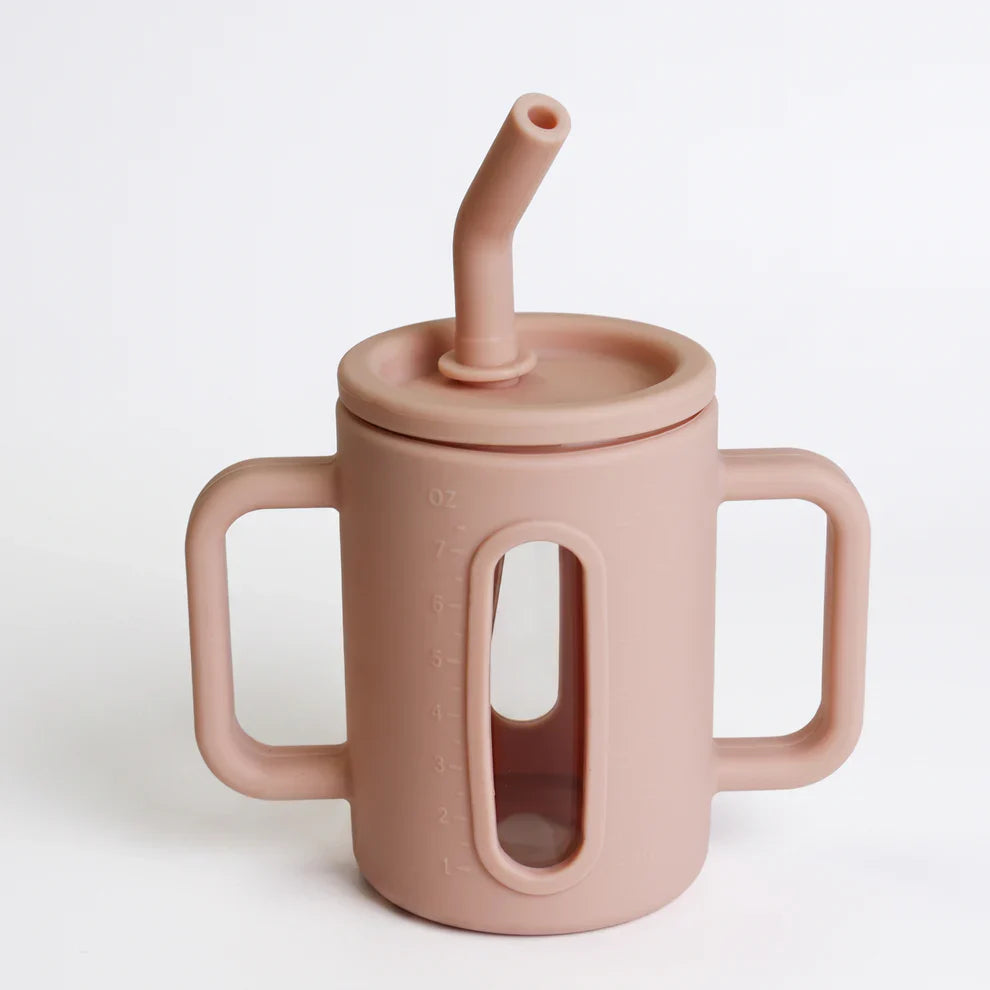 Toddler Silicone Straw Cup with Handles