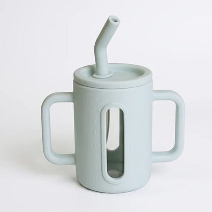 Toddler Silicone Straw Cup with Handles