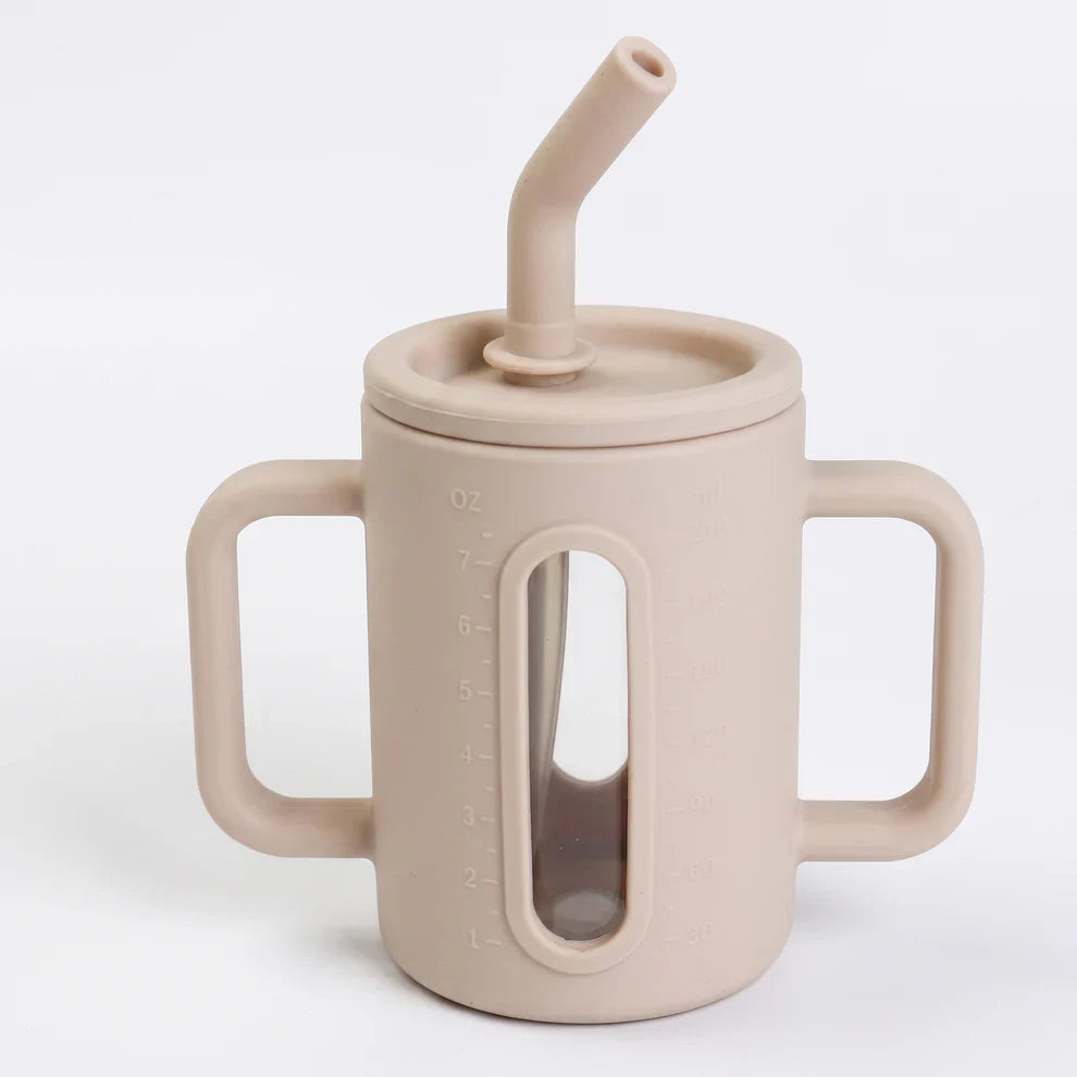 Toddler Silicone Straw Cup with Handles