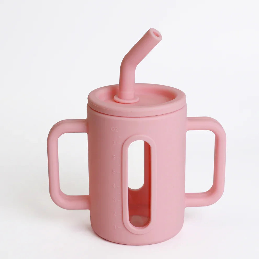 Toddler Silicone Straw Cup with Handles