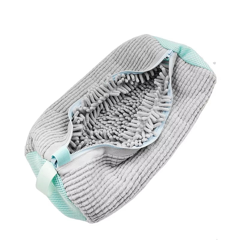 Chenille Shoe Washing Bags