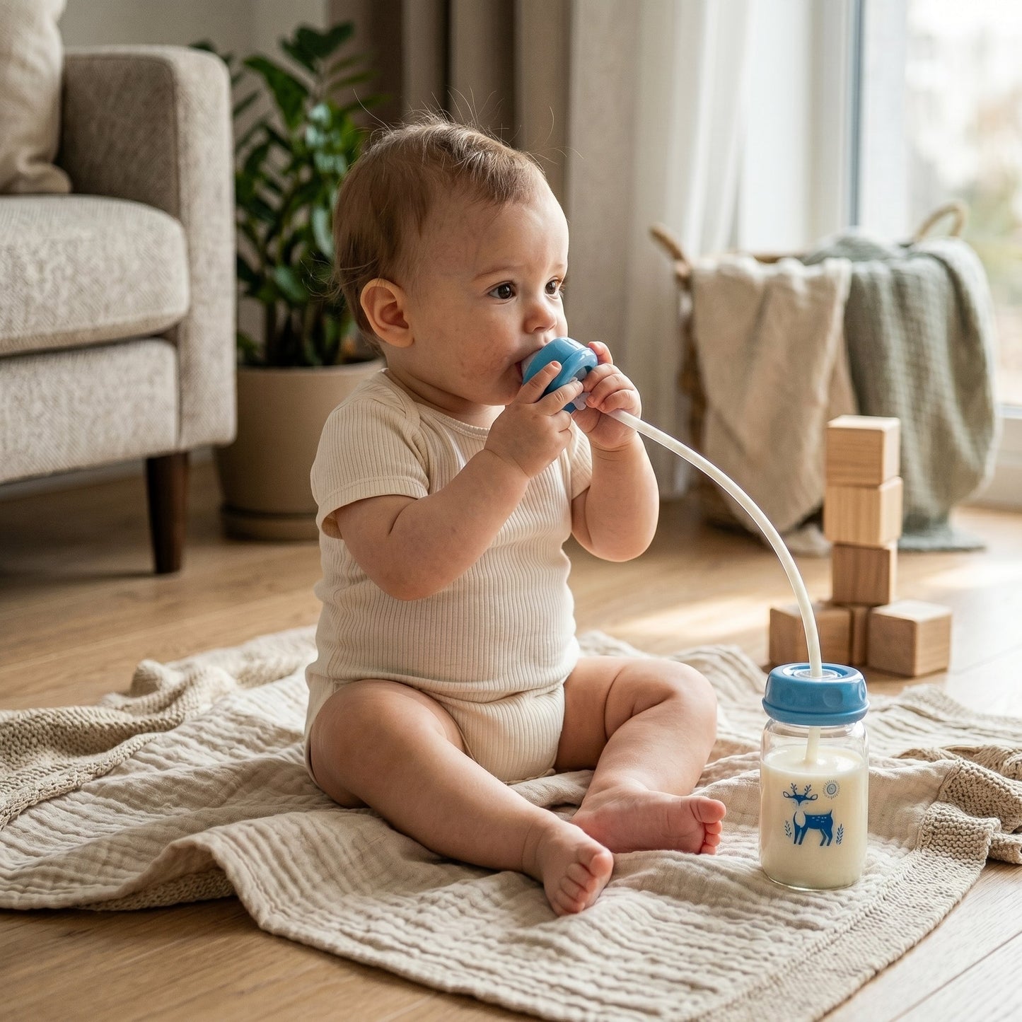 Hands Free Baby Bottle