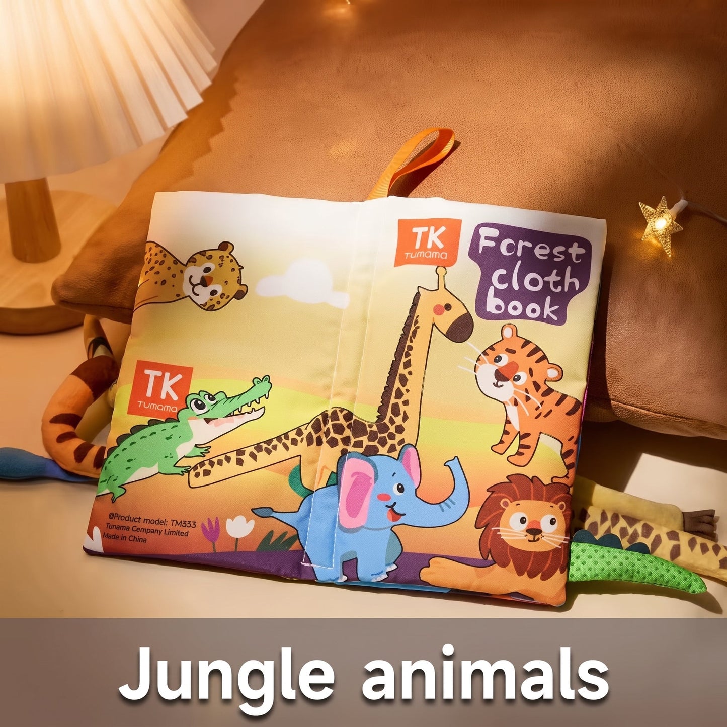 3D Animal Tails Sensory Cloth Book