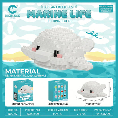 Sea Animal Micro Bricks Set