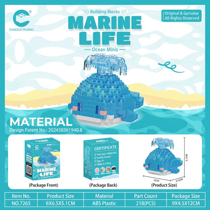Sea Animal Micro Bricks Set