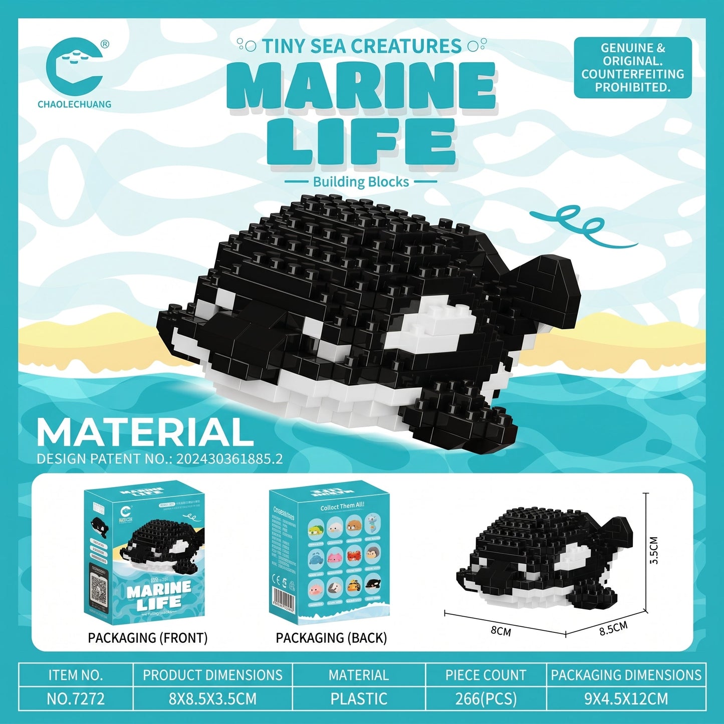 Sea Animal Micro Bricks Set