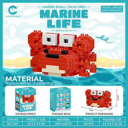 Sea Animal Micro Bricks Set